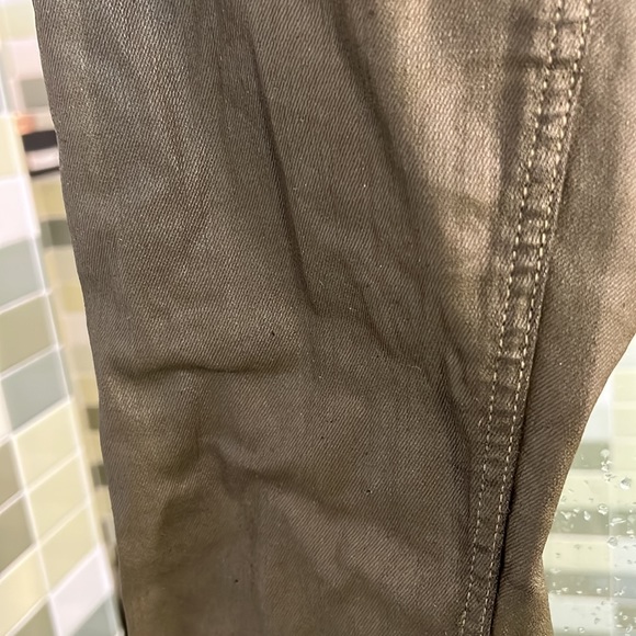 Dark green with a sheen jeans - Picture 3 of 4